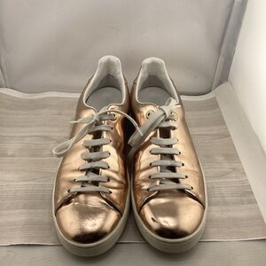 Louis Vuitton Metallic Rose Sneakers